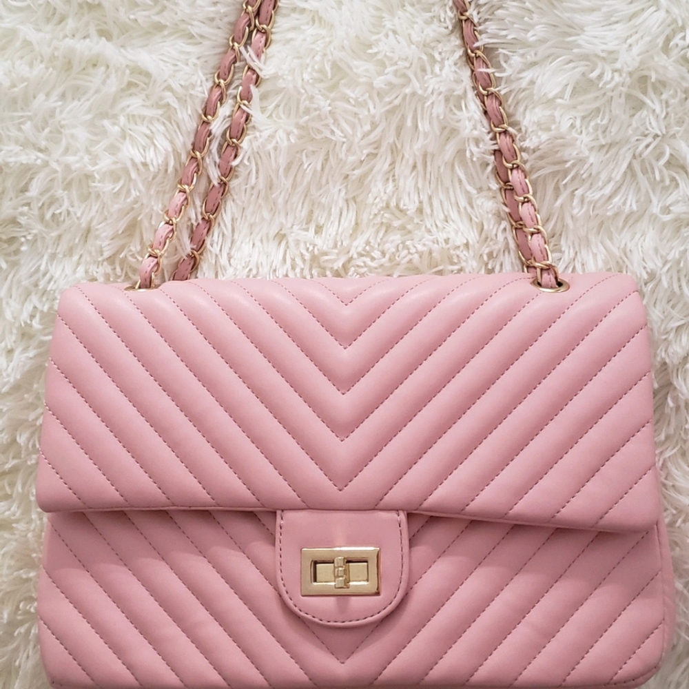 Red Dress Polished and Poised Pink Bag